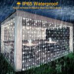 Guirlande Rideau lumineux Hauteur 3 Mètres Sur 3 Mètres - Étanche - Blanc – Image 4