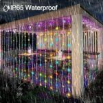 Guirlande Rideau lumineux Hauteur 3 Mètres Sur 3 Mètres - Étanche - Multicolore – Image 9
