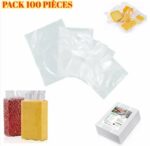 Pack De 100 Sacs Sous Vide Alimentaire 25x40 Cm
