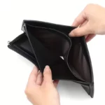 Portefeuille En Cuir Pour Homme – Design Élégant à Deux Volets – Avec Porte - Monnaie Intérieur – Porte-Cartes – Qualité Supérieure - Noir – Image 2