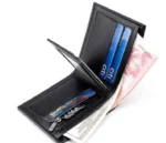 Portefeuille En Cuir Pour Homme – Design Élégant à Deux Volets – Avec Porte - Monnaie Intérieur – Porte-Cartes – Qualité Supérieure - Marron – Image 5