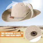 Chapeau D'extérieur - Séchage Rapide Et Confortable - Respirant - Protection Solaire - Beige – Image 3