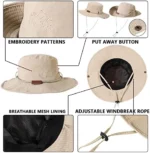 Chapeau D'extérieur - Séchage Rapide Et Confortable - Respirant - Protection Solaire - Beige – Image 5