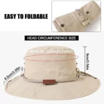 Chapeau D'extérieur - Séchage Rapide Et Confortable - Respirant - Protection Solaire - Beige – Image 6