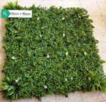 Lot de 5 Gazons Artificiel - Aspect Naturel et Réaliste - Clôture D'intimité Pour Protéger L'intimité De La Maison - Du Balcon et Du Jardin - 50 cm x 50 cm – Image 5