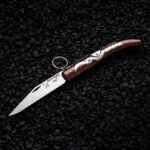 Couteau Pliant – Fabriqué En Acier Inoxydable 5Cr15MoV – Marron – Image 6