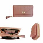 Portefeuille Multifonctionnel - Rangement Pratique Pour L'argent Liquide - les Cartes et Les Billets - Rose