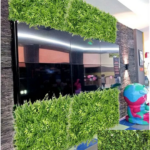 Lot de 5 Gazons Artificiel - Aspect Naturel et Réaliste - Clôture D'intimité Pour Protéger L'intimité De La Maison - Du Balcon et Du Jardin - 50 cm x 50 cm