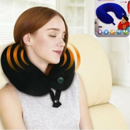Coussin De Massage Électrique Pour Le Cou - En Forme De U - Noir