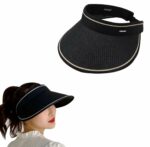 Chapeau Pliable Pour Femme - Élégant et Moderne - Protection UV - Noir