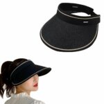 Chapeau Pliable Pour Femme - Élégant et Moderne - Protection UV - Noir