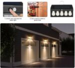 Applique Murale Solaire Futurcart - Guirlande Lumineuse 5 LED - Détecteur De Mouvement - Étanche - Batterie 1200 MAh