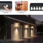 Applique Murale Solaire Futurcart - Guirlande Lumineuse 5 LED - Détecteur De Mouvement - Étanche - Batterie 1200 MAh