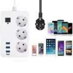 Multiprises - 3 Port USB - 3 Prises De Courant