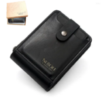 Portefeuille Avec Porte Cartes En Cuir Pour Homme - Design Élégant à Deux Volets - Avec Porte-Monnaie Intérieur - Porte-Cartes - Fermeture Éclair - Qualité Supérieure