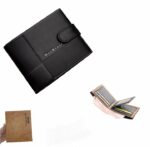 Portefeuille Avec Porte Cartes En Cuir Pour Homme – Design Élégant à Deux Volets – Avec Porte-Monnaie Intérieur – Porte-Cartes – Fermeture Éclair – Qualité Supérieure