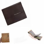 Portefeuille En Cuir Pour Homme – Design Élégant à Deux Volets – Avec Porte - Monnaie Intérieur – Porte-Cartes – Qualité Supérieure