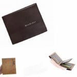 Portefeuille En Cuir Pour Homme – Design Élégant à Deux Volets – Avec Porte - Monnaie Intérieur – Porte-Cartes – Qualité Supérieure