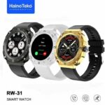 Coffret Montre Connectée Pour Homme Contient 3 Faces Et 2 Sangles - Bouton Rotatif - ECG - Bluetooth - Appels - Résistante À L'eau
