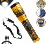 Lampe Torche Télescopique Multifonctionnelle - Rechargeable - Fonction Zoom Et Batterie Externe - Portable Avec Dragonne - Ultra-Lumineuse