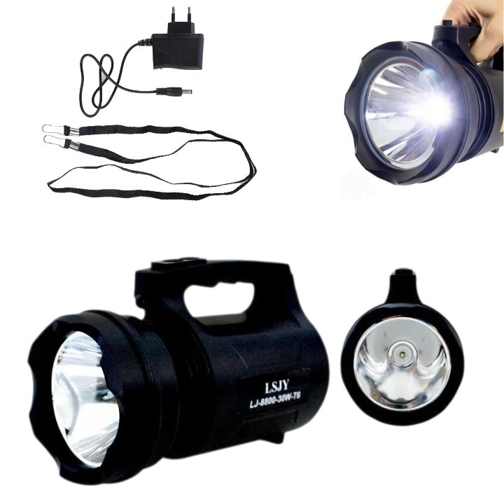 Polish_20251111_163014726.jpg Lampe Torche LED S900 - Rechargeable - Trois Modes D'éclairage LED - Puissante - Usage D'urgence - Résistante À L'eau – Image 1