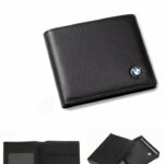 Portefeuille En Cuir De Luxe - Classique - Modèle À Deux Volets Pour Homme - Noir