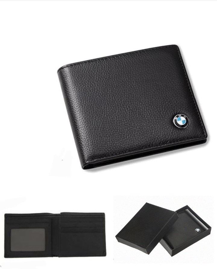 Polish_20251127_103301538.jpg Portefeuille En Cuir De Luxe - Classique - Modèle À Deux Volets Pour Homme - Noir – Image 1