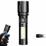 Lampe Torche - Métal - Zoomable - 5 Modes - Ultra-Lumineuse - Rechargeable - Résistante À L'eau