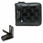 Portefeuille Court pour Homme - Pince à Billets Multi-Cartes - Grande Capacité - Simple - Noir