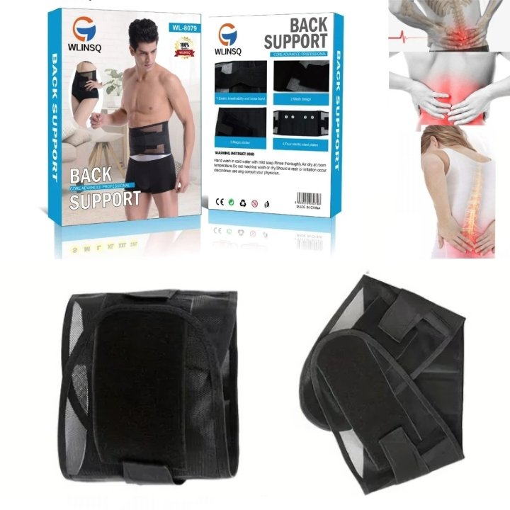 Polish_20251206_133324725.jpg Ceinture De Soutien Lombaire Ajustable En Néoprène - Pour Soulager Les Douleurs - Bas Du Dos - Protection De La Taille - Orthopédique – Image 1
