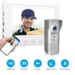 Système D'interphone Vidéo Et Wi-Fi Intelligent - Équipé D'un Écran De 7 Pouces Et D'une Caméra Vidéo De 2 Mégapixels
