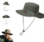 Chapeau D'extérieur - Séchage Rapide Et Confortable - Respirant - Protection Solaire - Vert