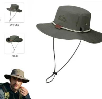 Chapeau D'extérieur - Séchage Rapide Et Confortable - Respirant - Protection Solaire - Vert
