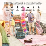 Radio Portable - Mini Style Vintage - Bandes AM/SW/FM - Fonctions TWS/USB/Carte TF/BT5.0 - Rechargeable – Image 3