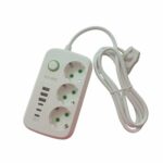 Rallonge Multiprise avec 3 USB - 3 Prises - 3 type C - Blanc
