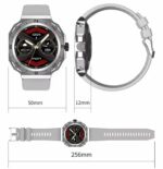 Coffret Montre Connectée Pour Homme Contient 3 Faces Et 2 Sangles - Bouton Rotatif - ECG - Bluetooth - Appels - Résistante À L'eau – Image 5