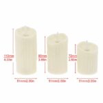 Pack de 3 Bougies Décoratives à LED - Électroniques - Sans Flamme - Cylindriques – Image 6