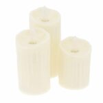 Pack de 3 Bougies Décoratives à LED - Électroniques - Sans Flamme - Cylindriques – Image 7