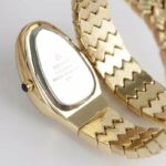 Montre De Luxe BVLGARI Pour Femme - Acier Inoxydable De Qualité Supérieure - Résistante à L’eau - Gold – Image 3