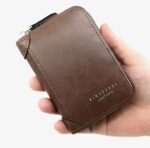 Portefeuille Homme en Cuir Synthétique Avec Fermeture Éclair - Compartiment Pour Billets et Cartes - 11 Emplacements - Haute Qualité – Image 3