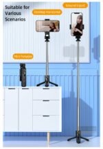 Perche à Selfie Portable Extensible Avec Trépied et Télécommande - Télescopique et Rotative - Réglable pour Smartphones – Image 2