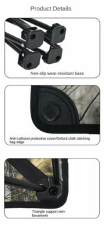 Chaise pliante -  Portable Pour Une Utilisation en Extérieur - Tissu - Avec Sac De Transport – Image 4