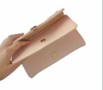 Portefeuille en Cuir Personnalisé 3 en 1 - Grande Capacité - Porte-carte de Crédit - Porte-monnaie - Élégant - Rose – Image 5