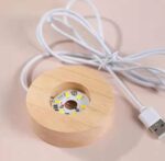 Boule De Cristal 3D – Veilleuse LED lumineuse – Créative – Lune et Planète – Image 5