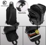 Sac à dos Antivol - Étanche - avec port de chargement USB - Multi-Poches - Homme et Femme - Bleu – Image 7