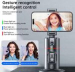 Support Trépied - Rotation à 360 Degrés - Suivi Automatique Du Visage - Support Pour Smartphone Avec Télécommande – Image 5