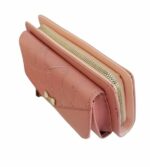 Portefeuille Multifonctionnel - Rangement Pratique Pour L'argent Liquide - les Cartes et Les Billets - Rose – Image 4