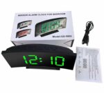 Horloge Numérique Incurvée - Électronique - Rétroéclairage - 3 Niveaux De Luminosité - Affichage De La Température et De L'humidité – Image 6