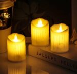 Pack de 3 Bougies Décoratives à LED - Électroniques - Sans Flamme - Cylindriques – Image 9