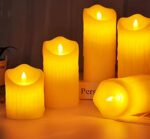 Pack de 3 Bougies Décoratives à LED - Électroniques - Sans Flamme - Cylindriques – Image 2